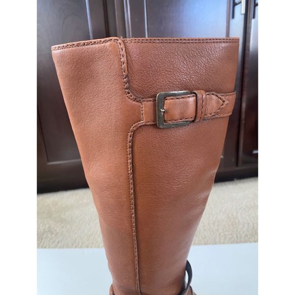 Cole Haan Nike Air Brown Leather Boots Sz 7 - Picture 7 of 12